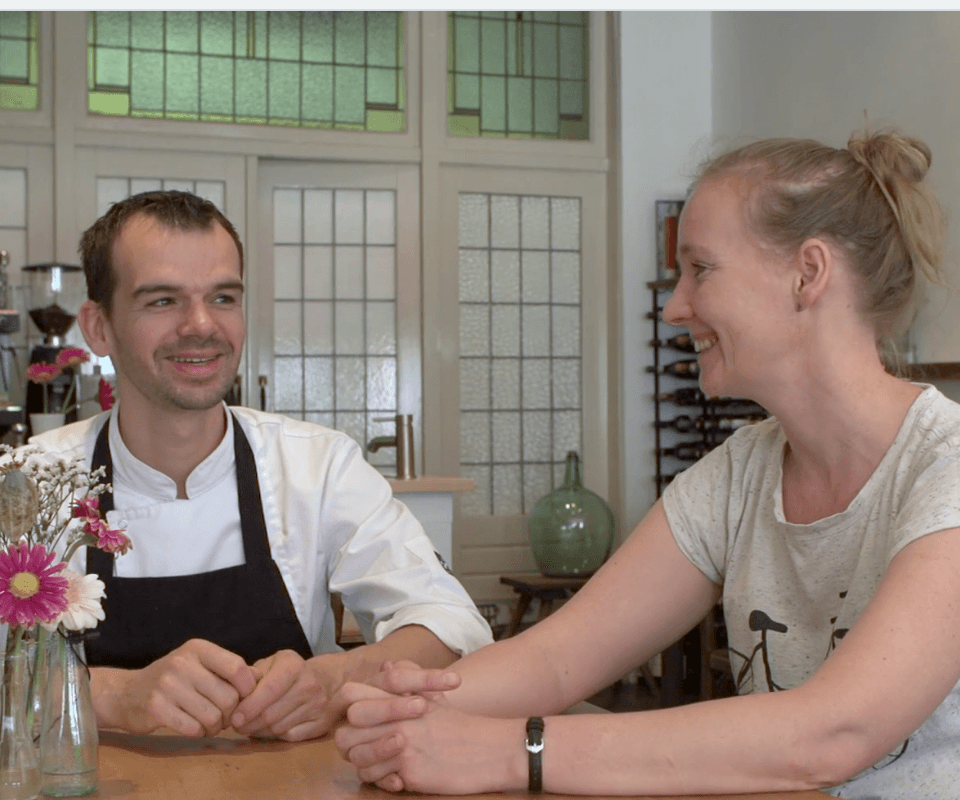 Groente en wijn bij Morris en Bella