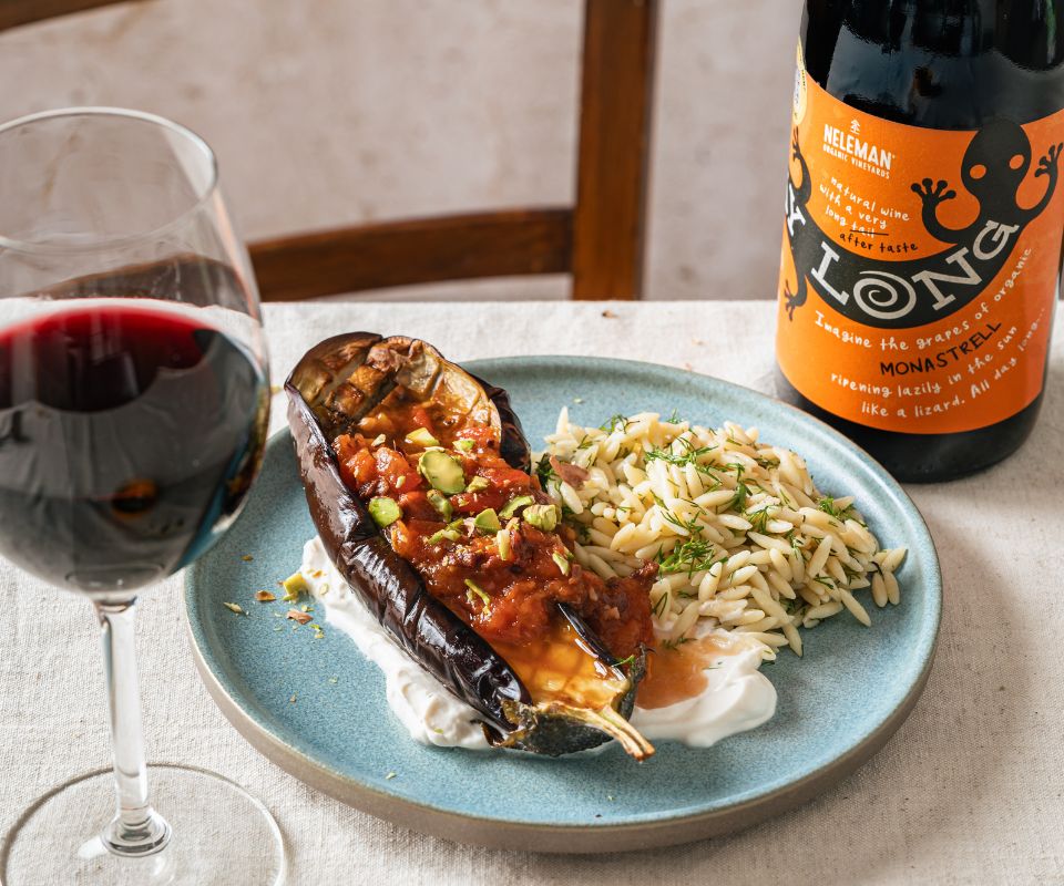 Wijn & spijs tip: gegrilde aubergine steak met ADL Monastrell